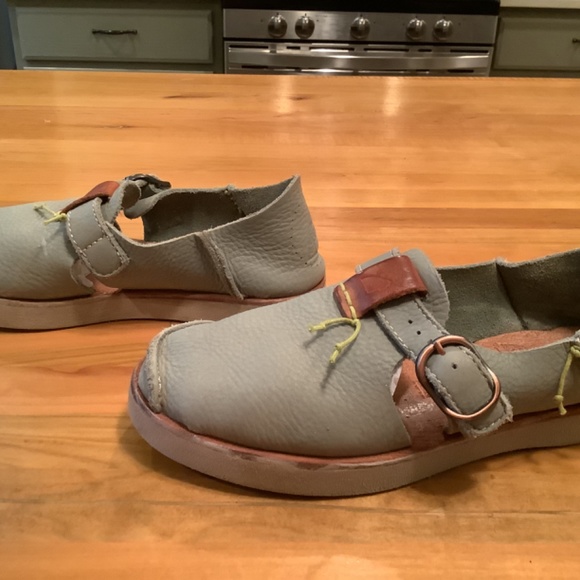 Sundance Catalog Satorisan Marnie Leather Comfort Slip-On Sneaker Aqua  EU 3 - Picture 3 of 7